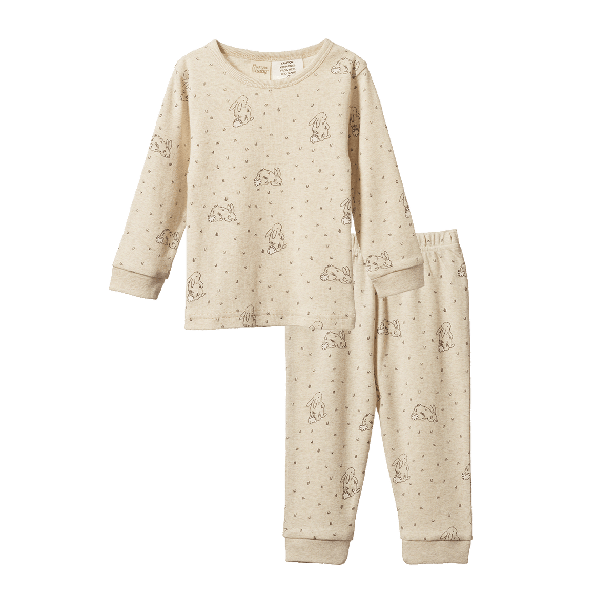 Long Sleeve Pyjama Set - Burrow Sleep Print