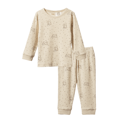 Long Sleeve Pyjama Set - Burrow Sleep Print