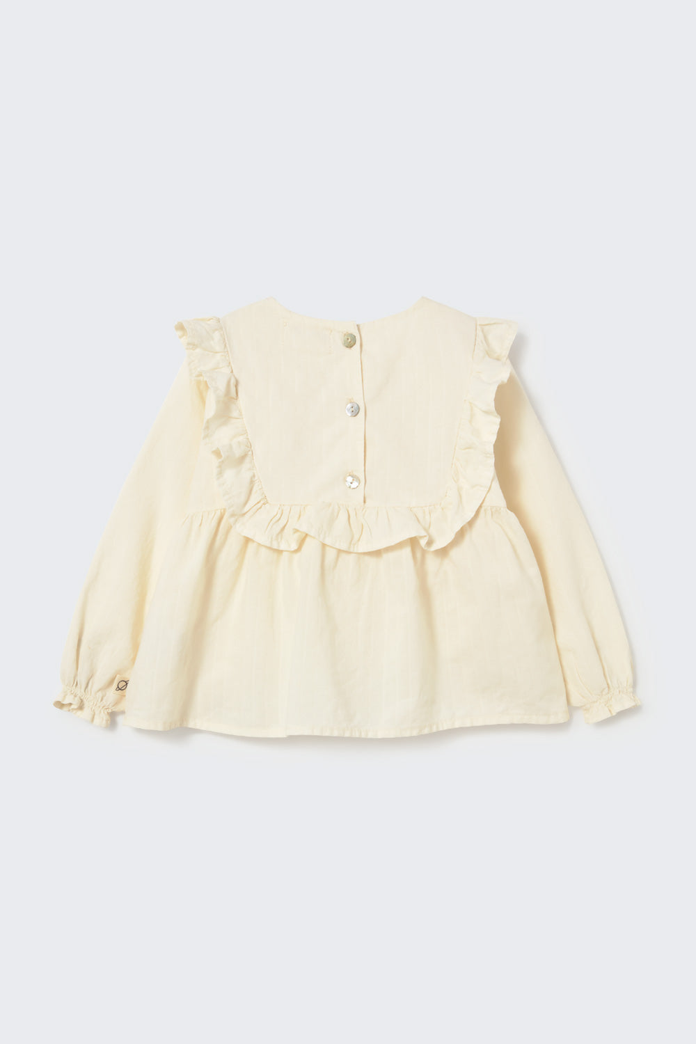 Jacquard Voile Baby Blouse - Ivory