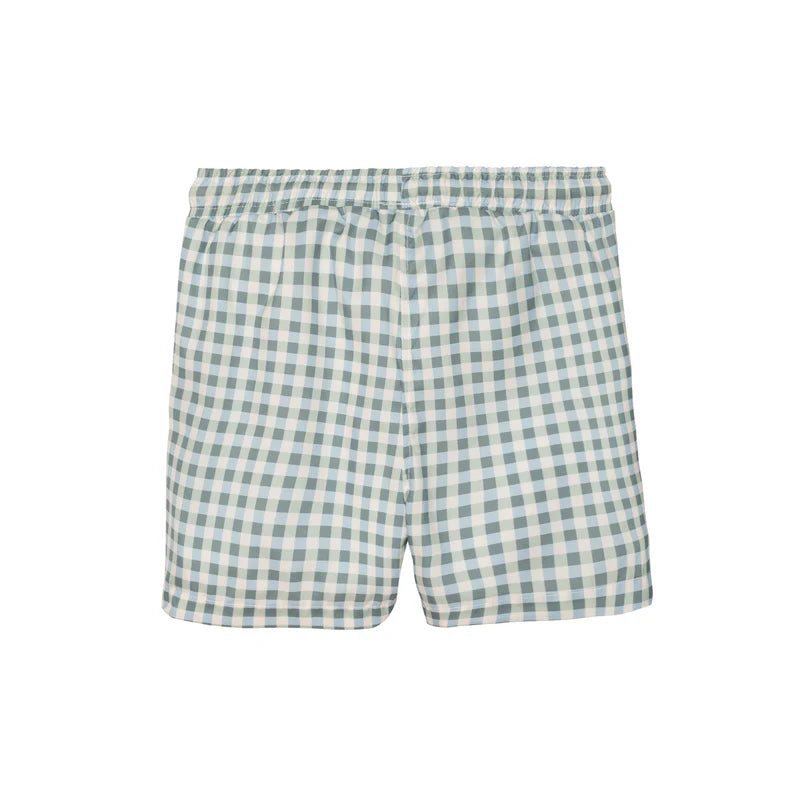 Gingham Baby Swim Trunks