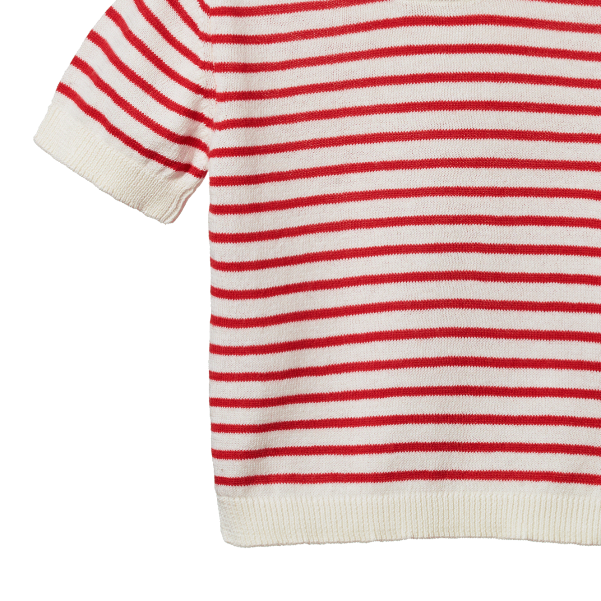 Knitted River Baby Tee Red Sailor Stripe