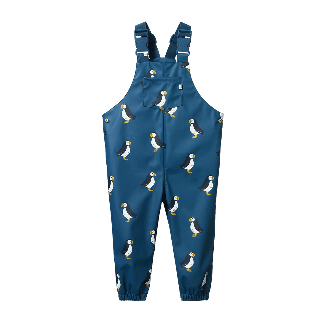 Splash Overalls - Puffin Teal Print