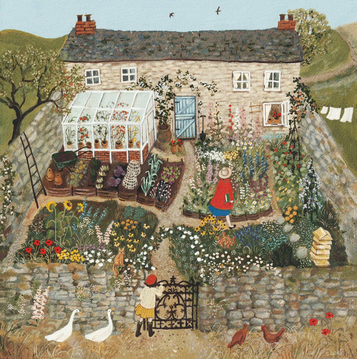 The Walled Garden Art Print