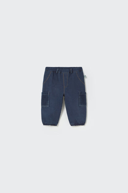 Dobby Denim Baby Pants