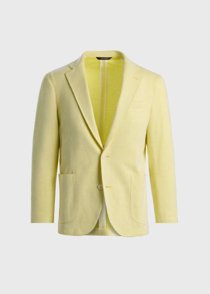 Cotton Pique Jacket - Lemon