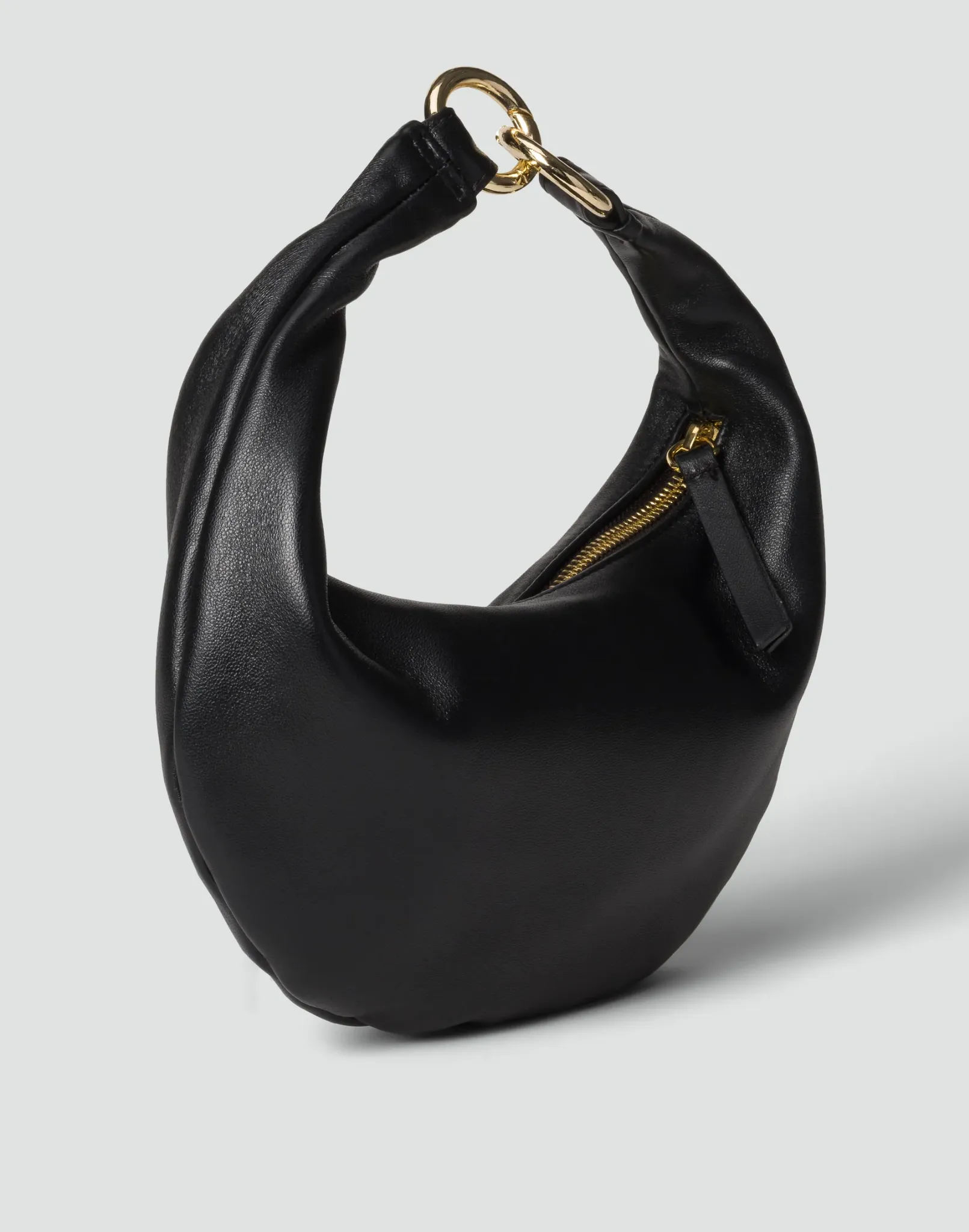 The Micro Ring Bag Black/ Gold