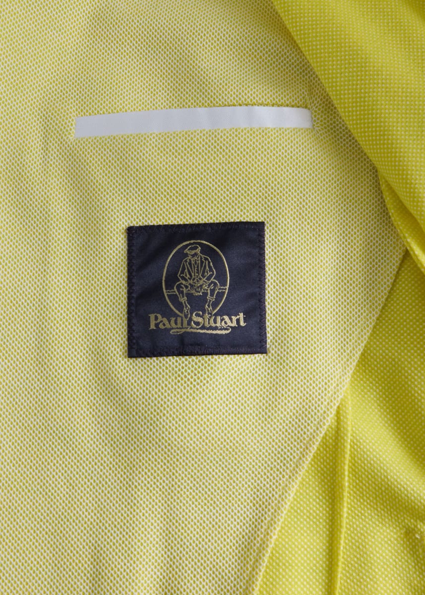 Cotton Pique Jacket - Lemon
