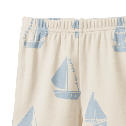 Singlet Pyjama Set - Regatta Blue Print