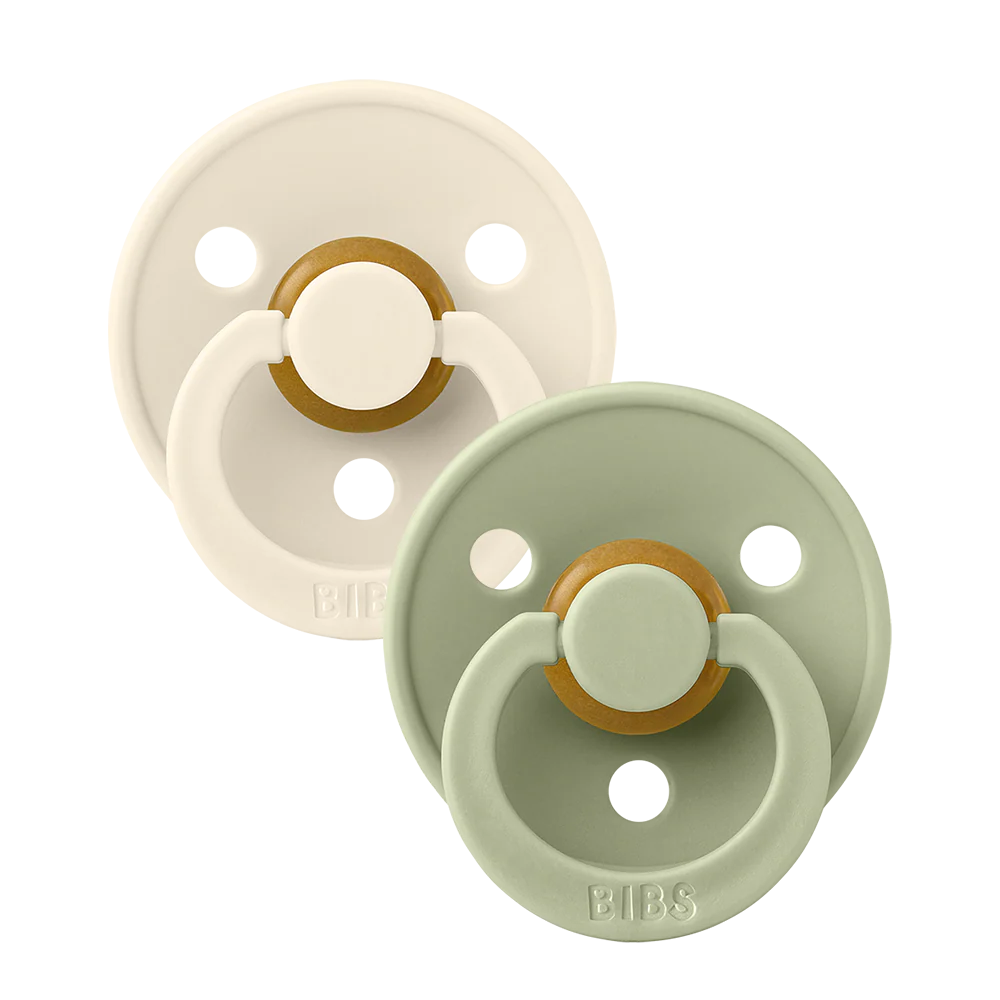 Bibs Pacifier 2 Pack - Ivory/Sage