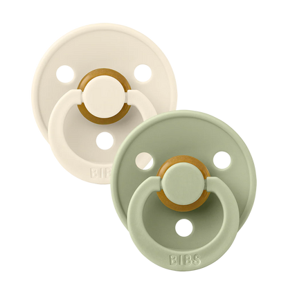 Bibs Pacifier 2 Pack - Ivory/Sage