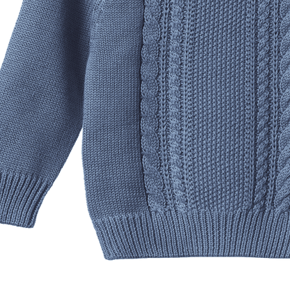 Billy Jumper - Dusky Blue Cable Knit