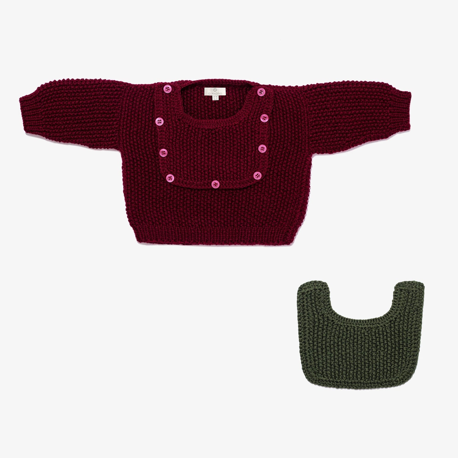 Handmade Cloud Bordeaux Cashmere Sweater