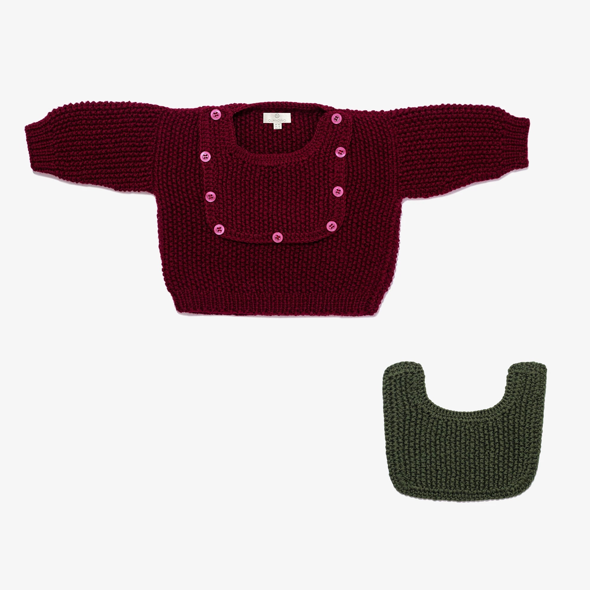 Handmade Cloud Bordeaux Cashmere Sweater