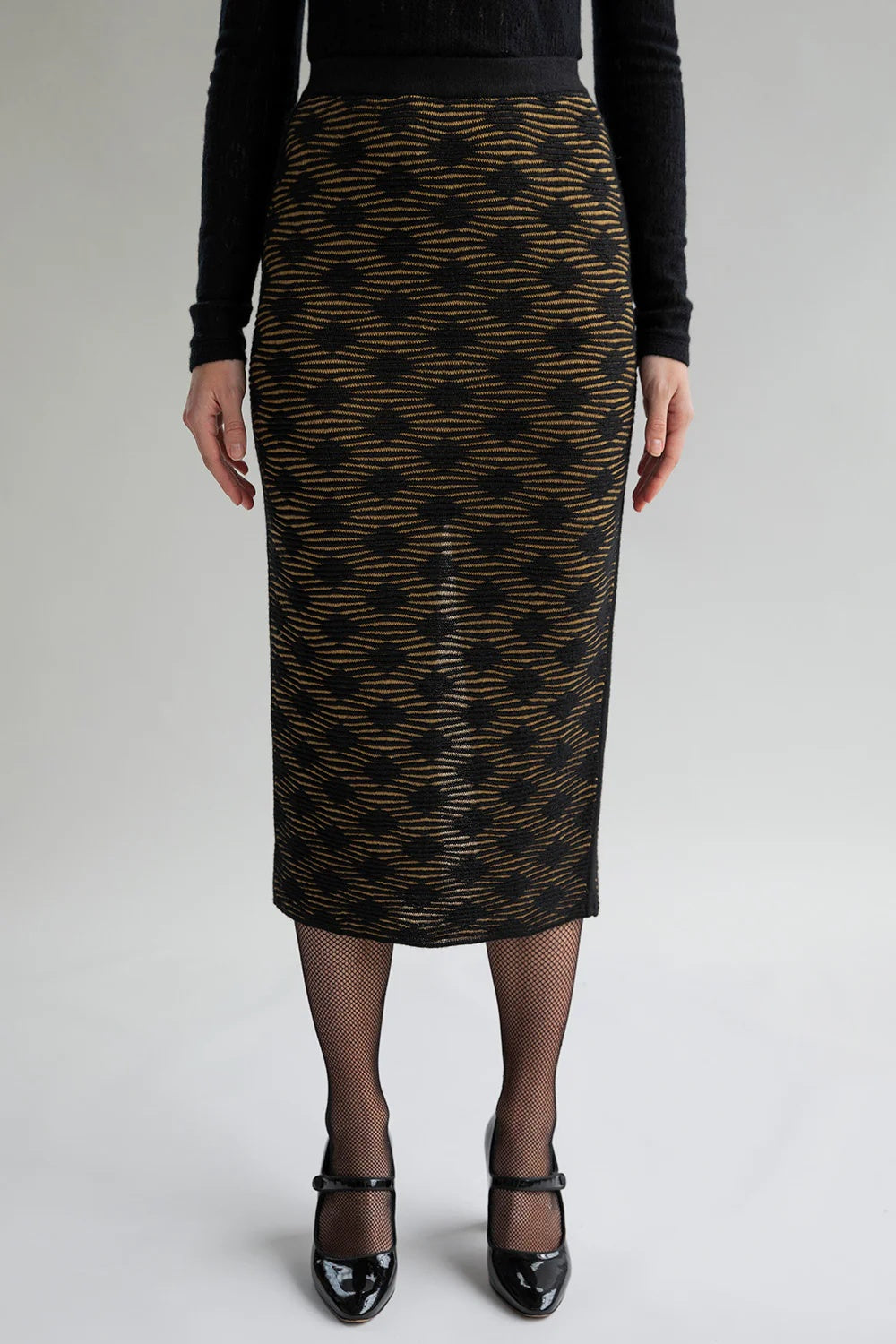 Ines Skirt - Golden Black