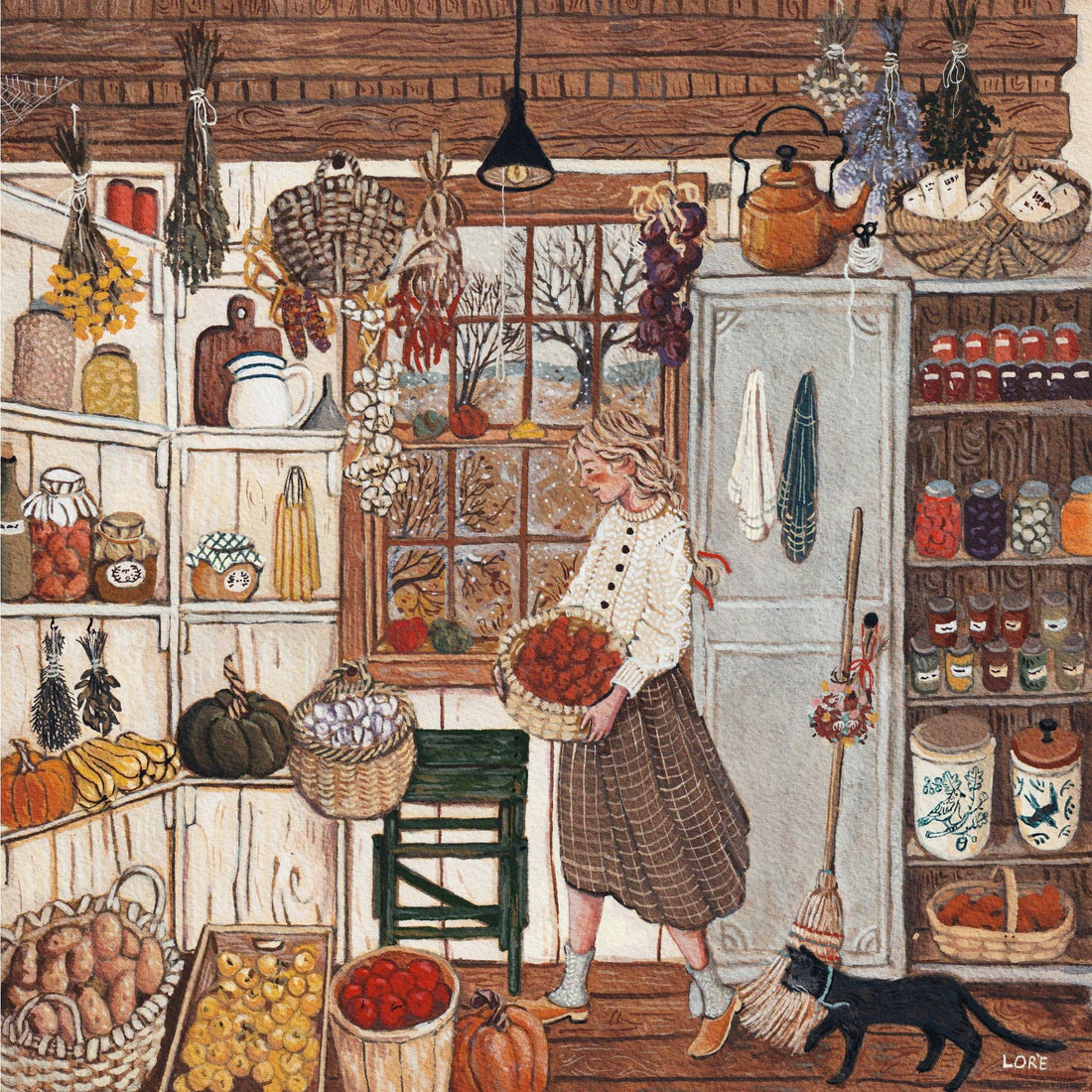 Winter Stores Art Print