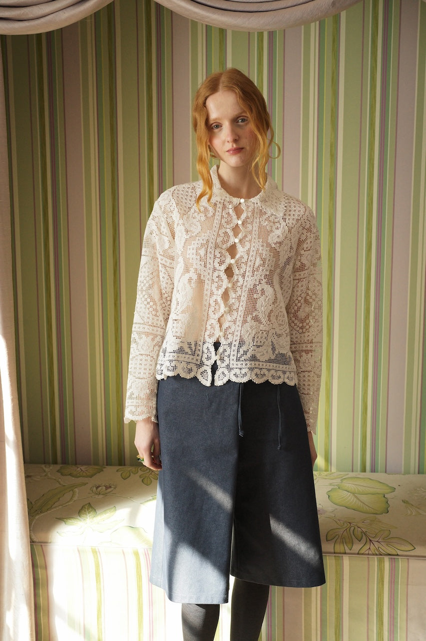 Upcycled Lace Flora Top