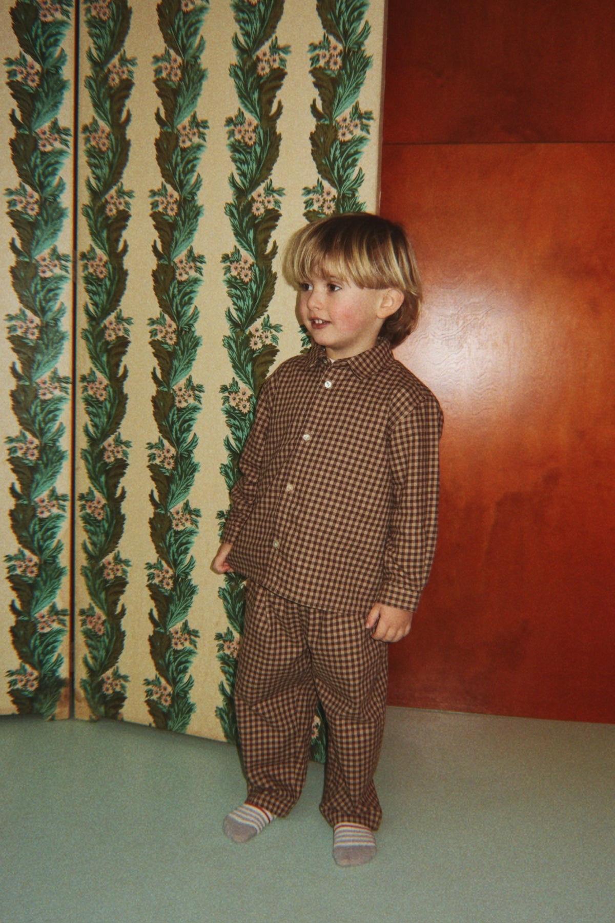 Foret Baby Pants - Chocolate Check
