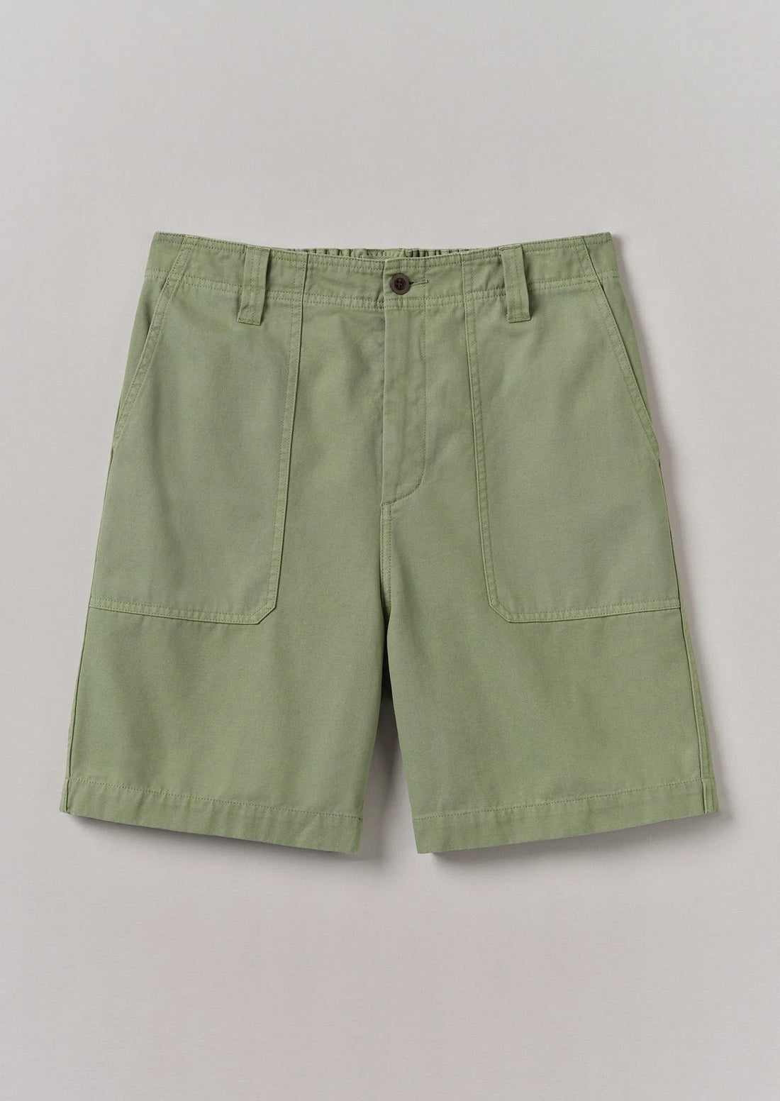 Rory Cotton Canvas Shorts Light Sage