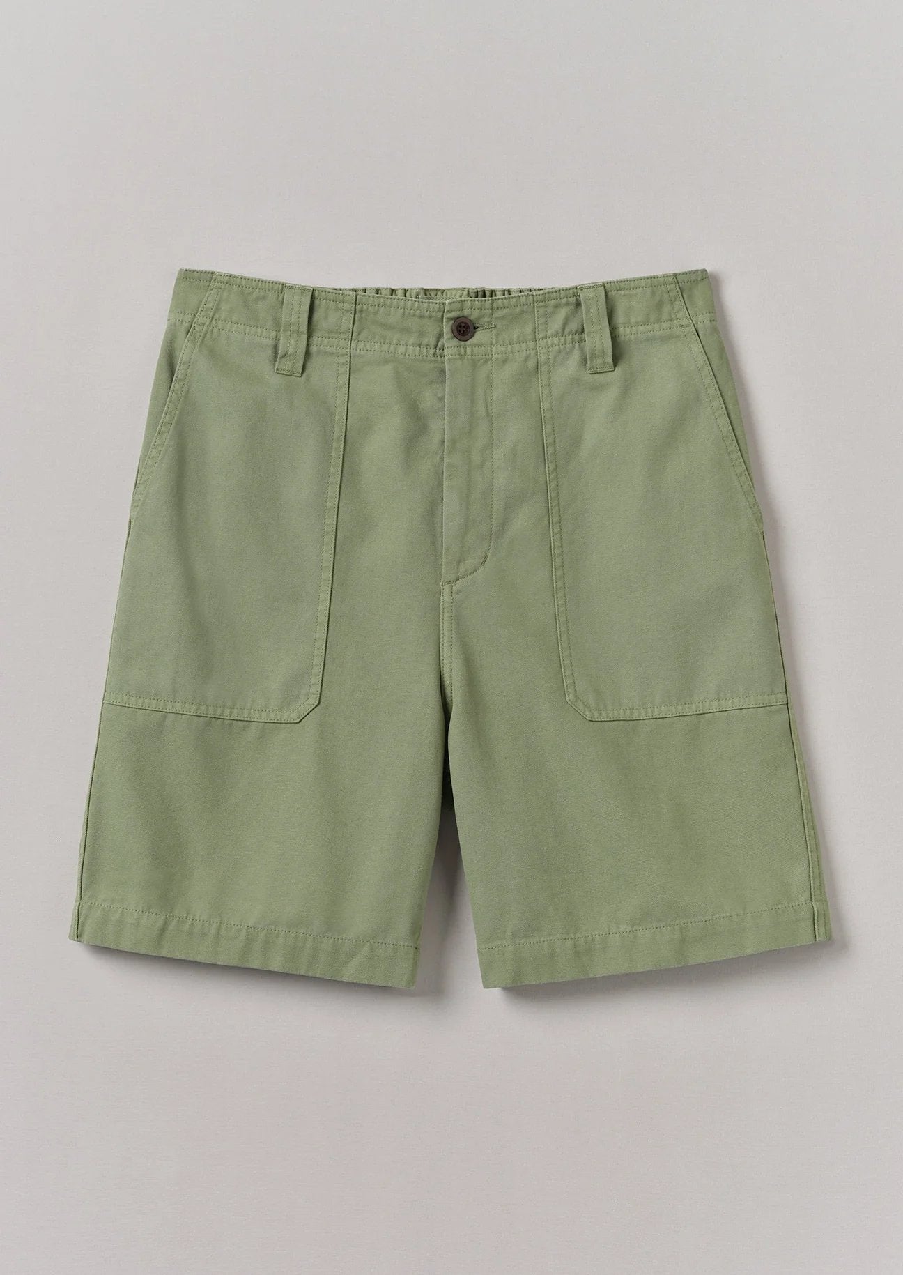 Rory Cotton Canvas Shorts Light Sage