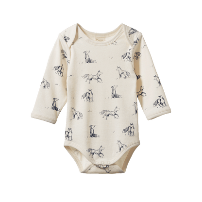 Long Sleeve Bodysuit - Foxy Print