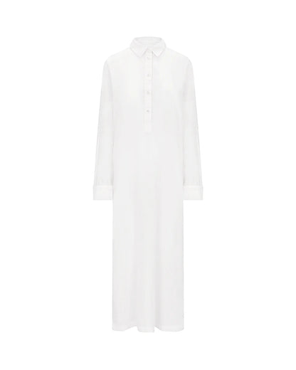 The Maxi Shirt - Cotton White