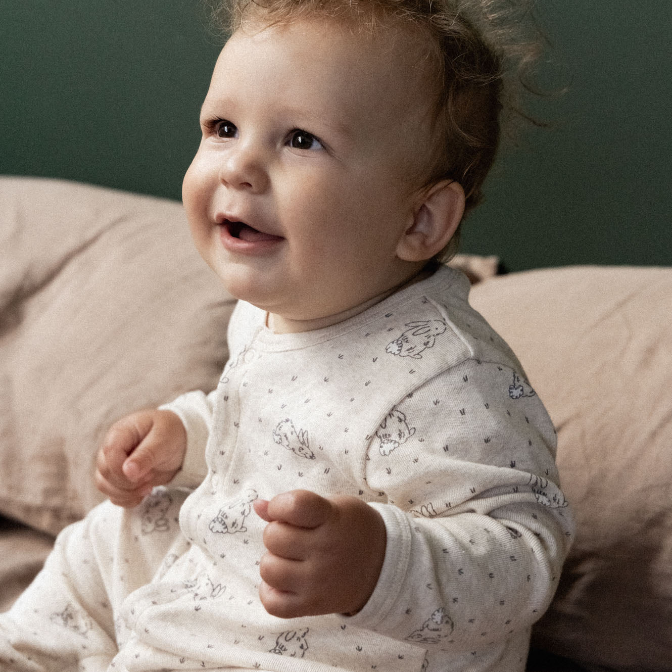 Cotton Stretch and Grow - Burrow Sleep Print
