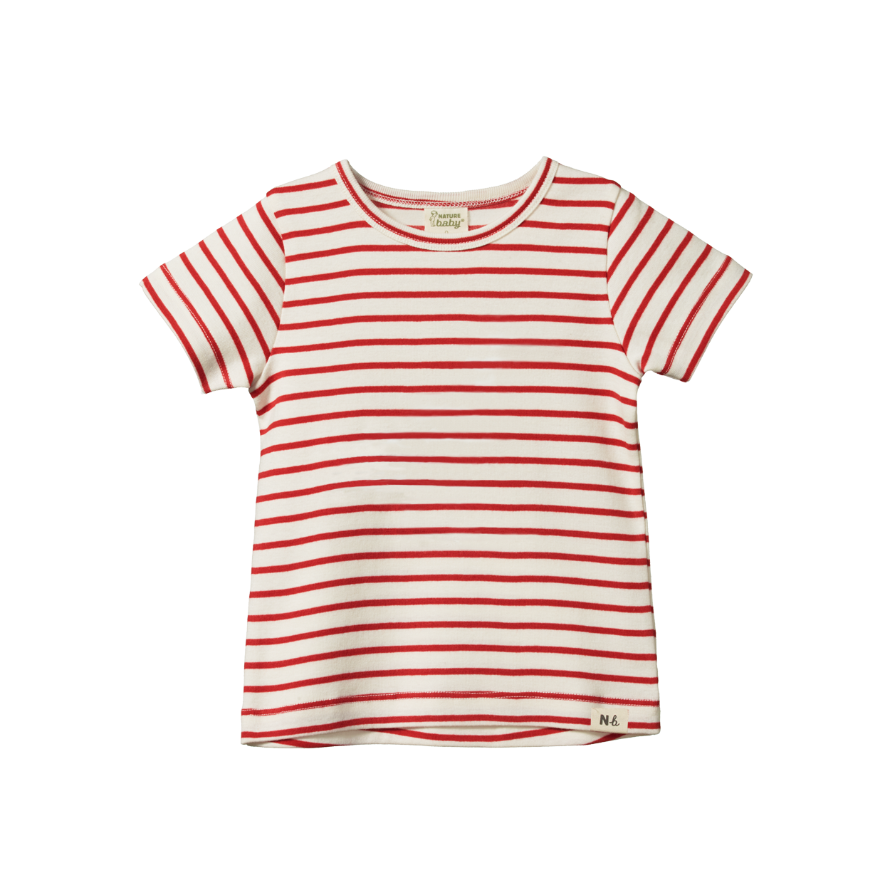 River Baby Tee - Red Sailor Stripe