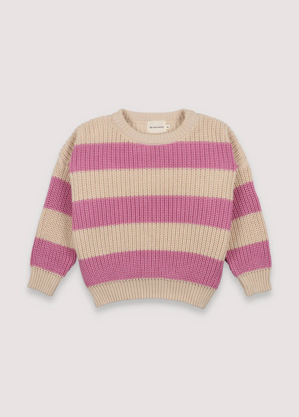 Myra Jumper Natural &amp; Iris Lilac Stripes