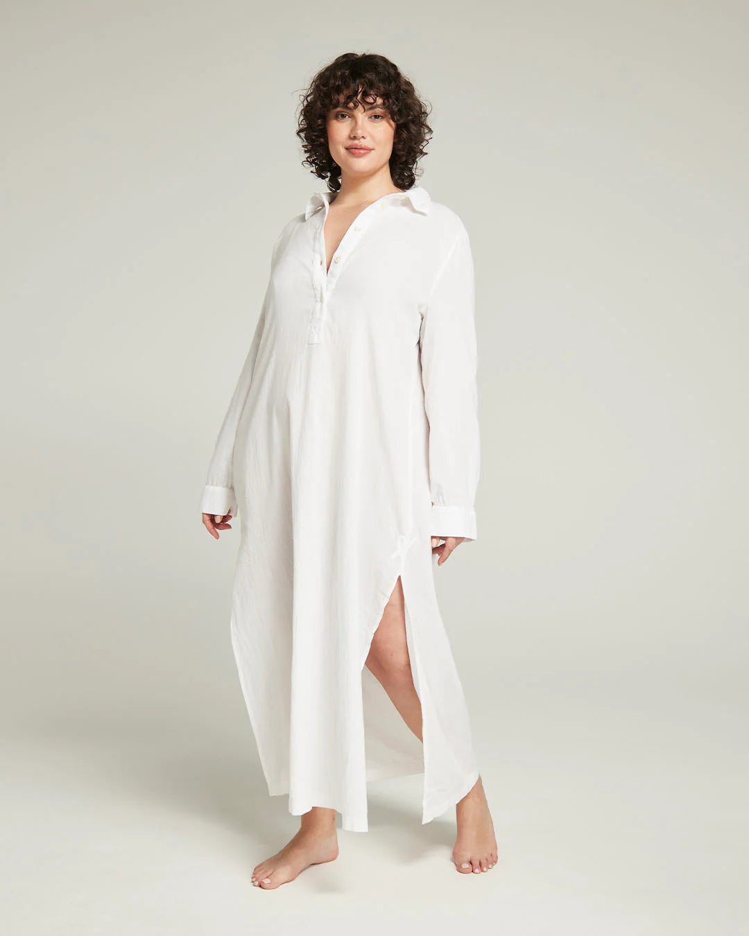 The Maxi Shirt - Cotton White