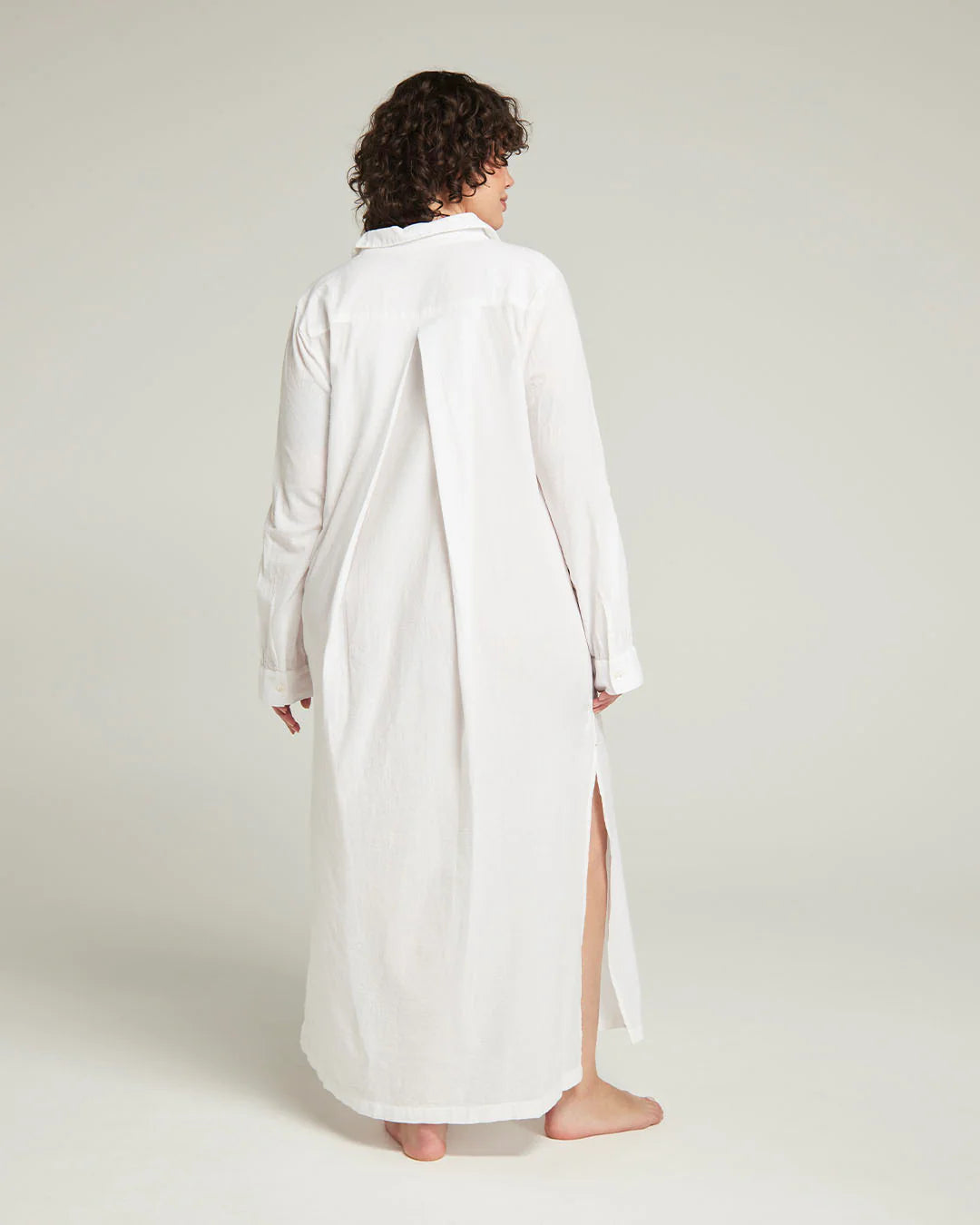 The Maxi Shirt - Cotton White