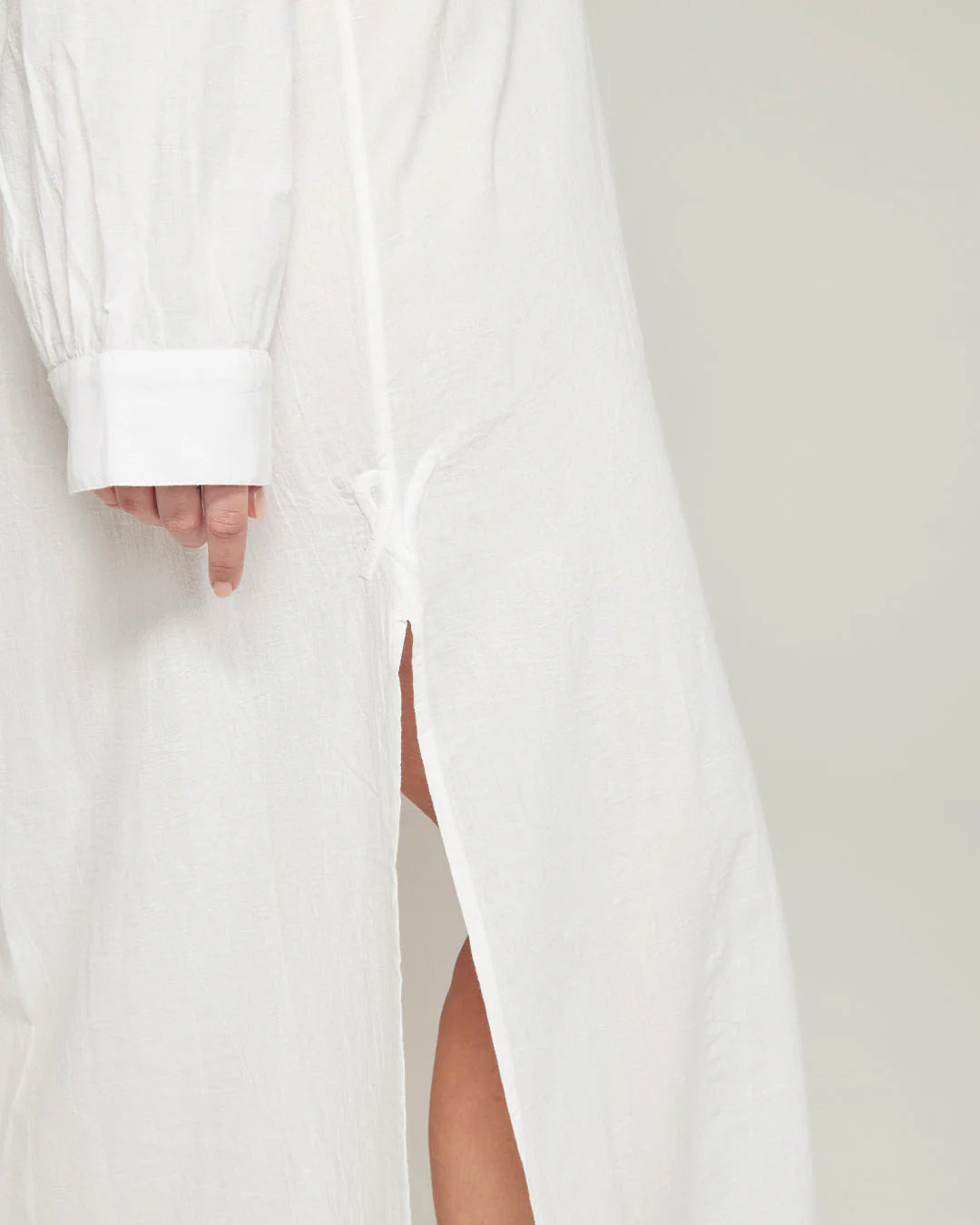 The Maxi Shirt - Cotton White