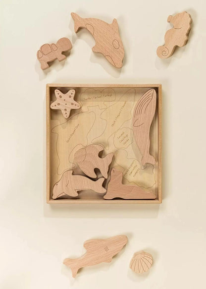 Wooden Balance Puzzle - Under the Sea