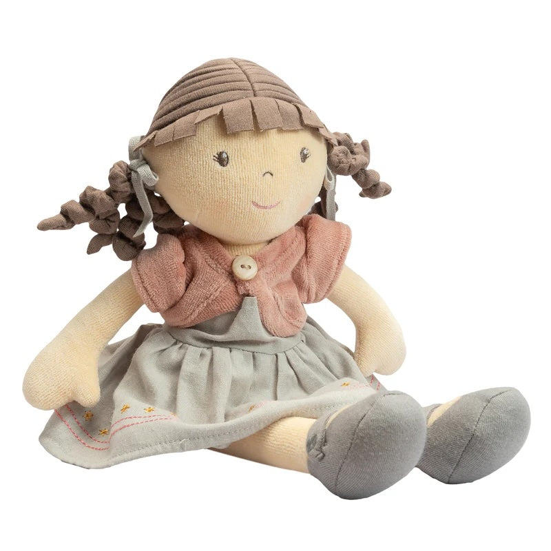 Rose Organic Doll with Brown Hair