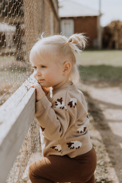 Baa Baa Sheep Jacquard Baby Sweater