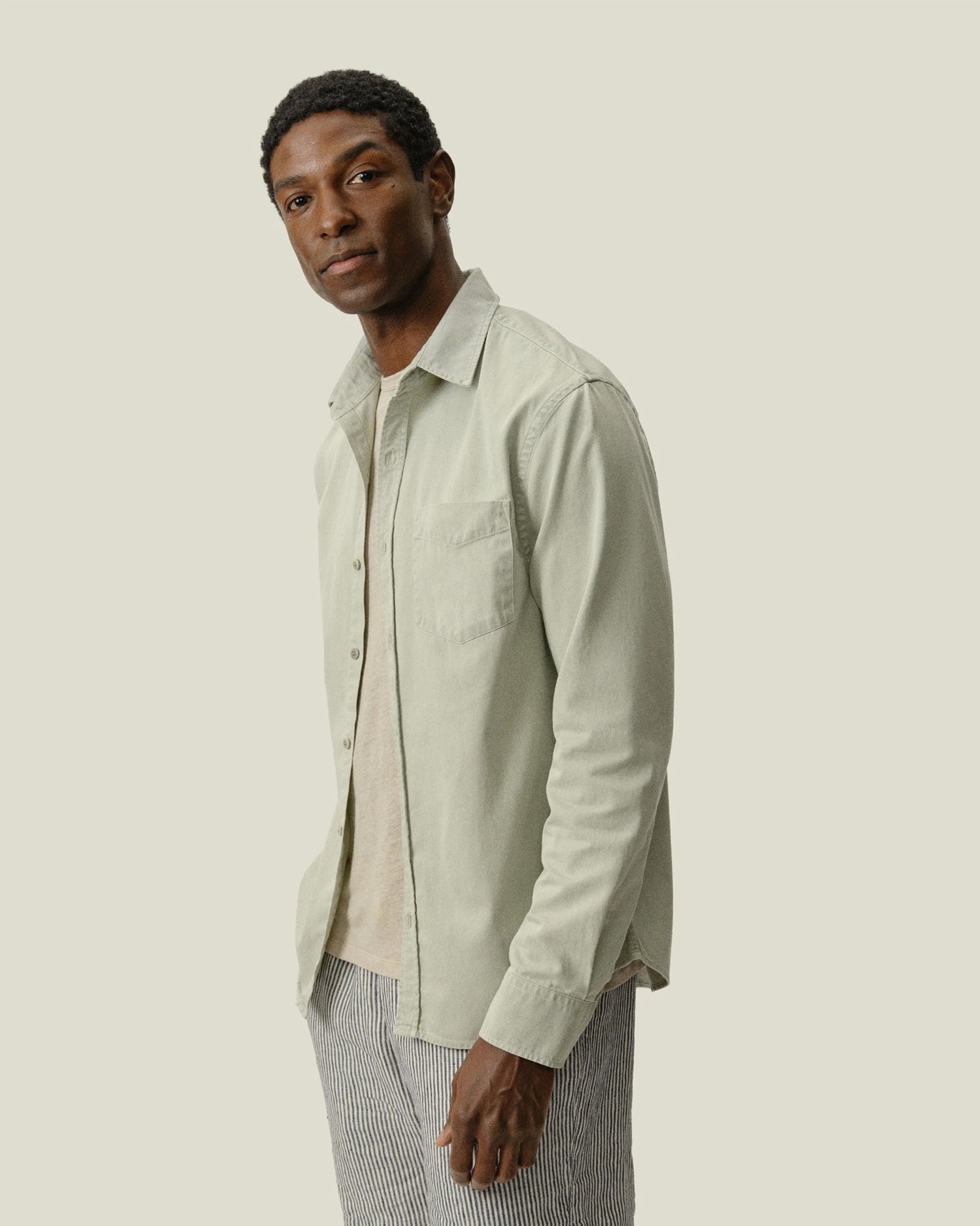 Twill Shirt - Seagrass