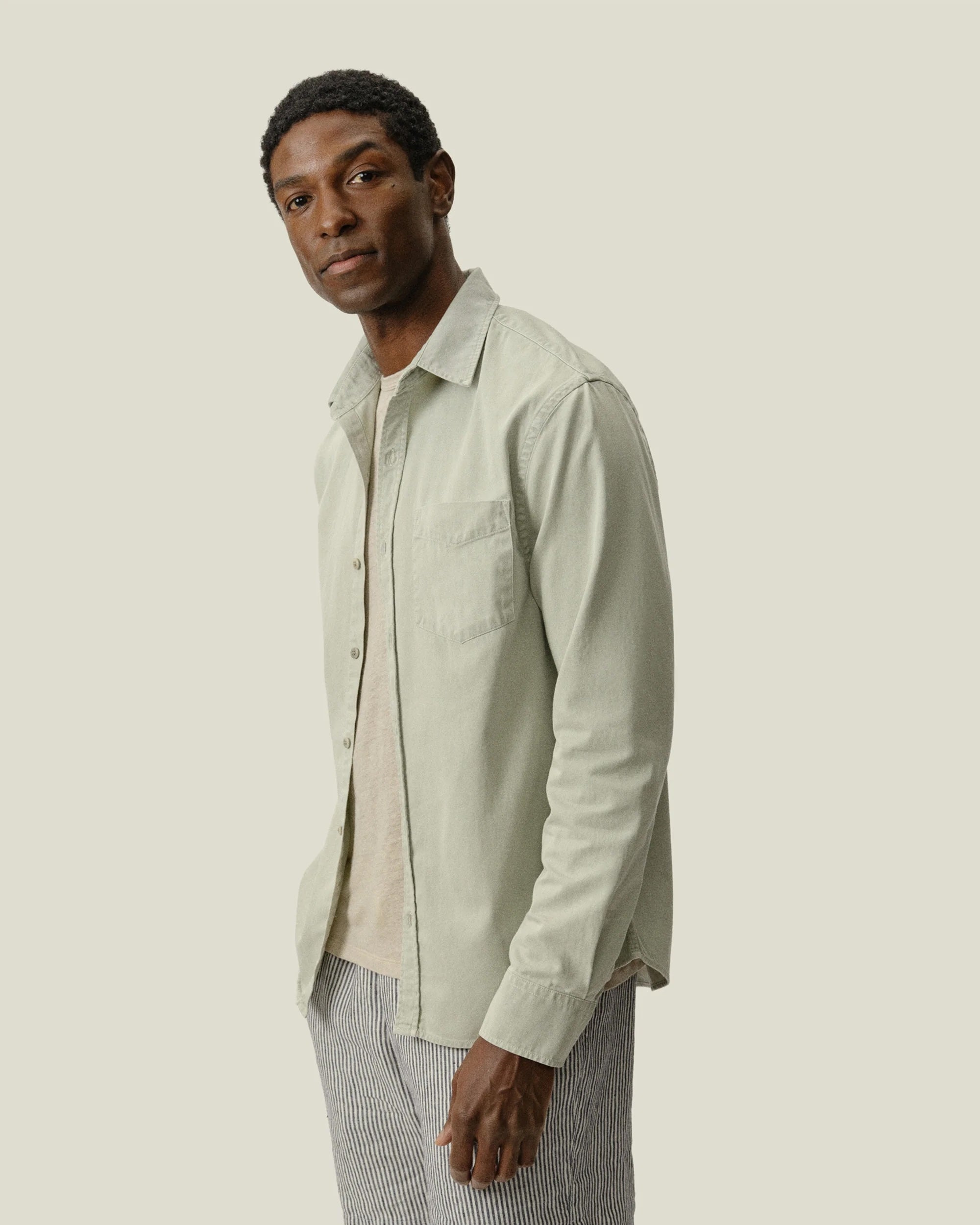 Twill Shirt - Seagrass
