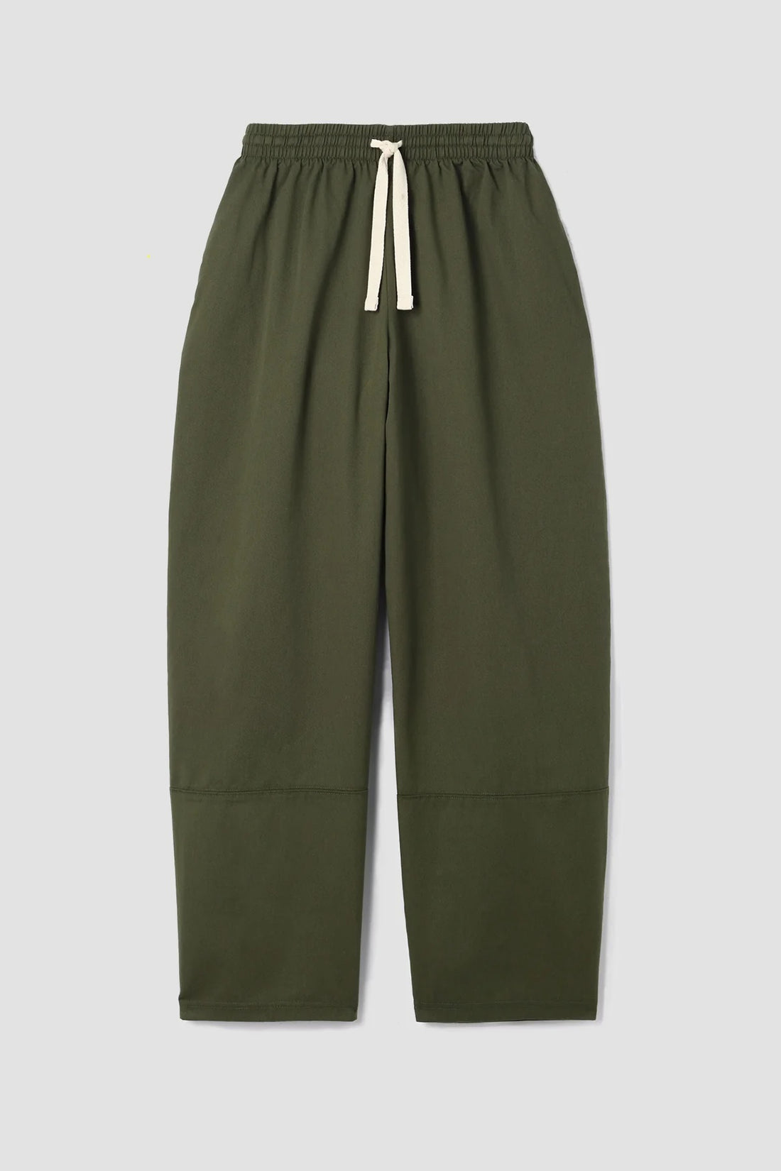 Sofia-Jane Organic Cotton Twill Trousers in Olive