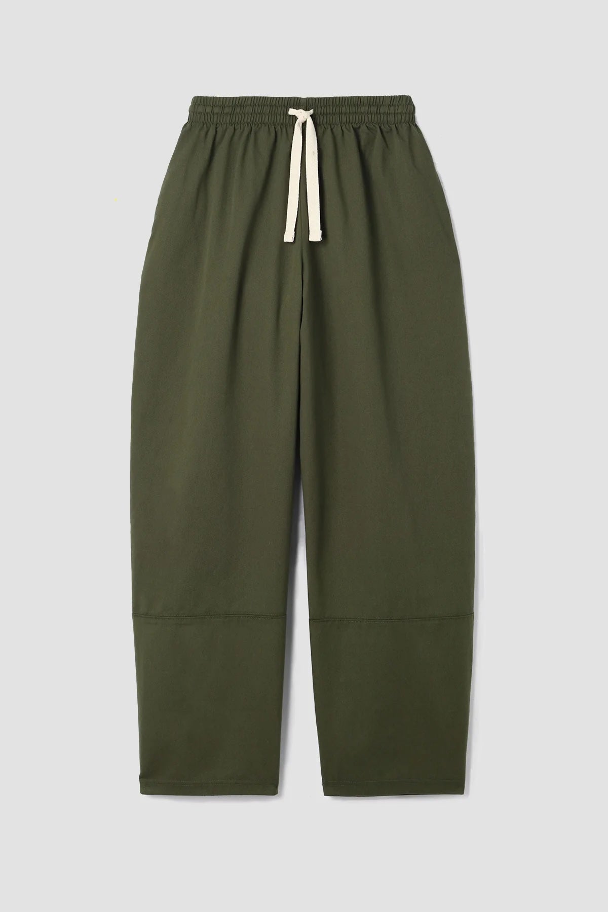Sofia-Jane Organic Cotton Twill Trousers in Olive