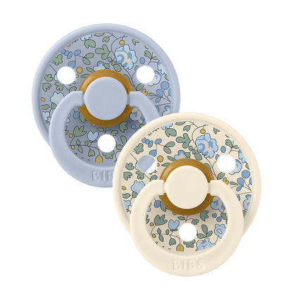 Bibs Pacifier x Liberty 2 Pack - Dusty Blue Mix