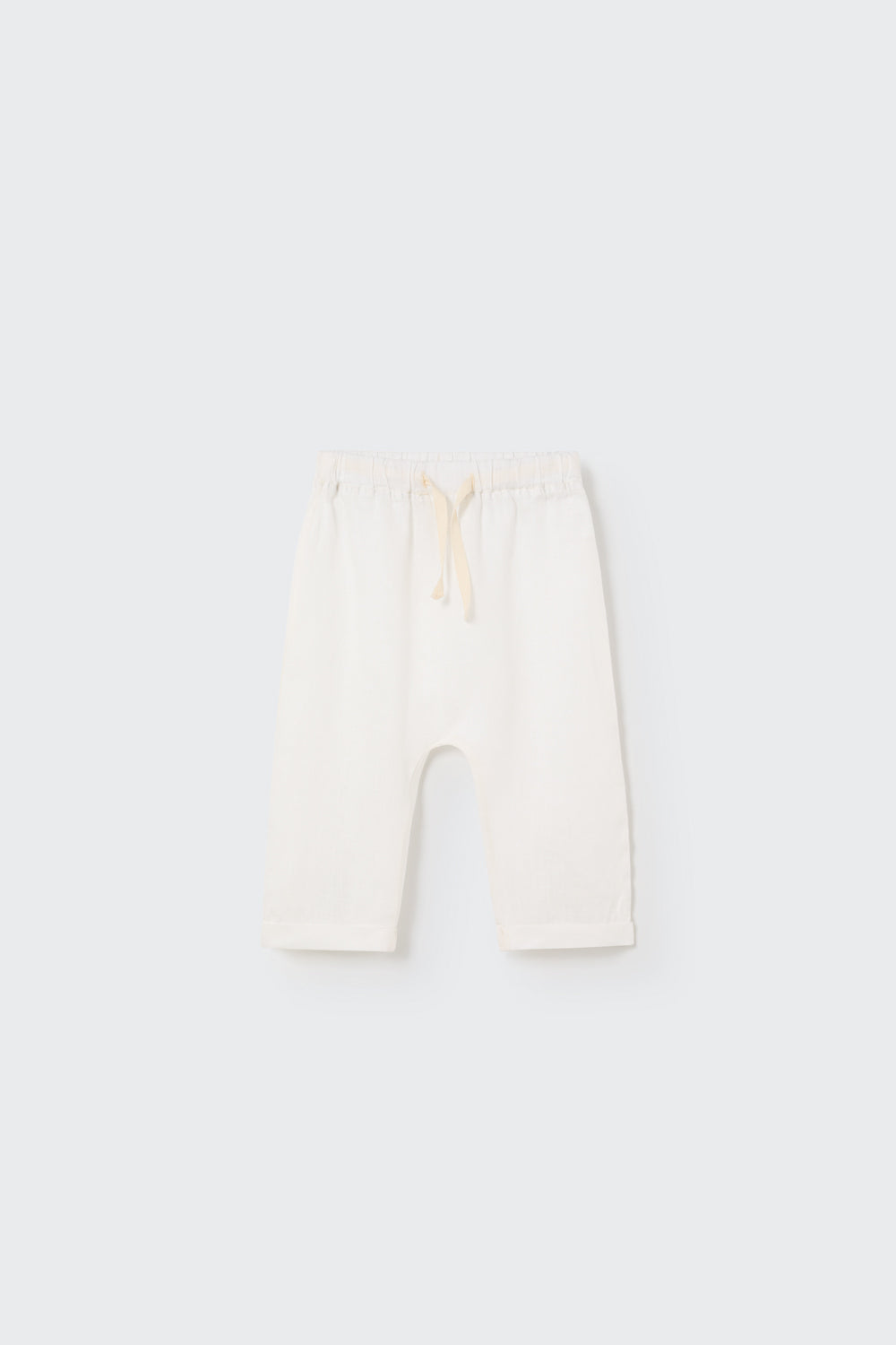 Linen Baby Pants Ivory