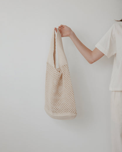Crochet Tote : Bone