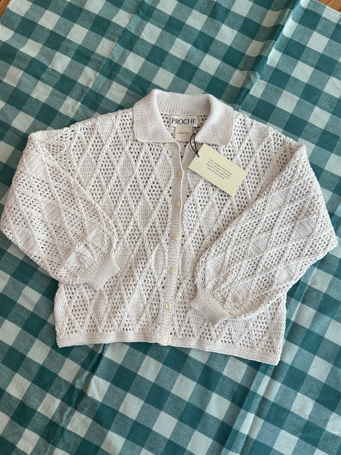 Argyle Polo Cardigan