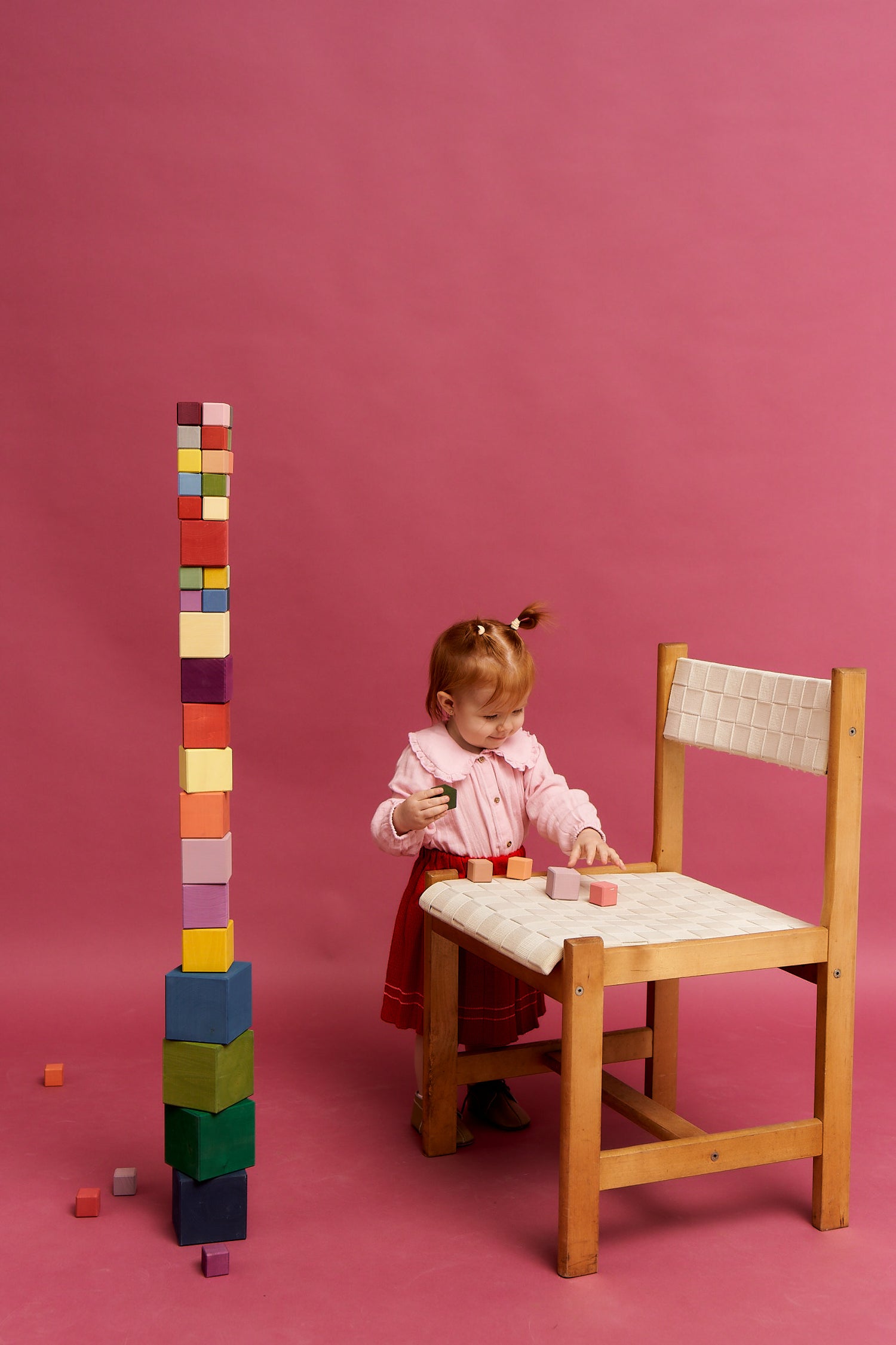 Big Triple Cubes Set Colorful