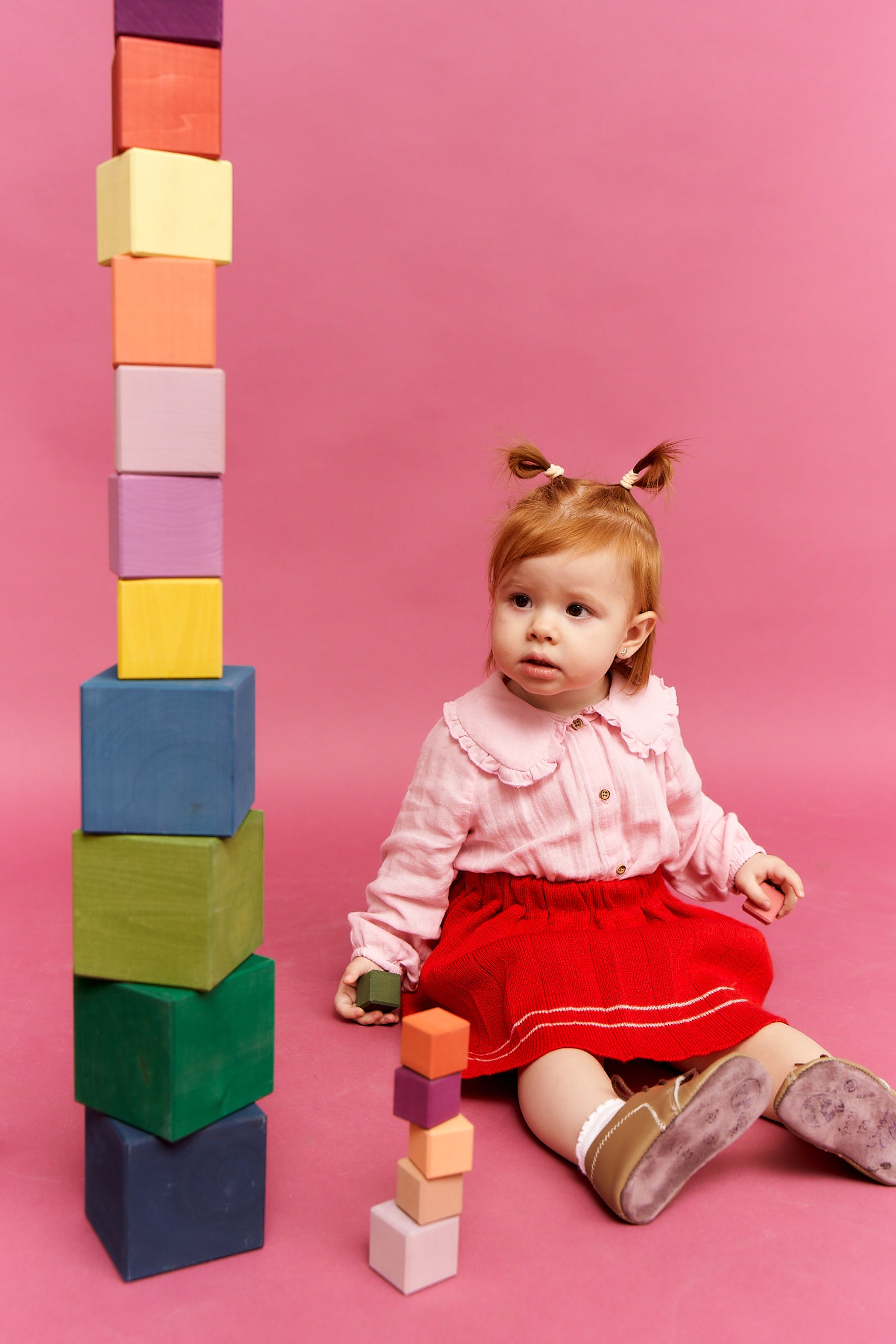 Big Triple Cubes Set Colorful
