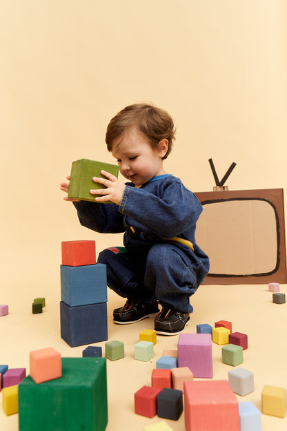Big Triple Cubes Set Colorful