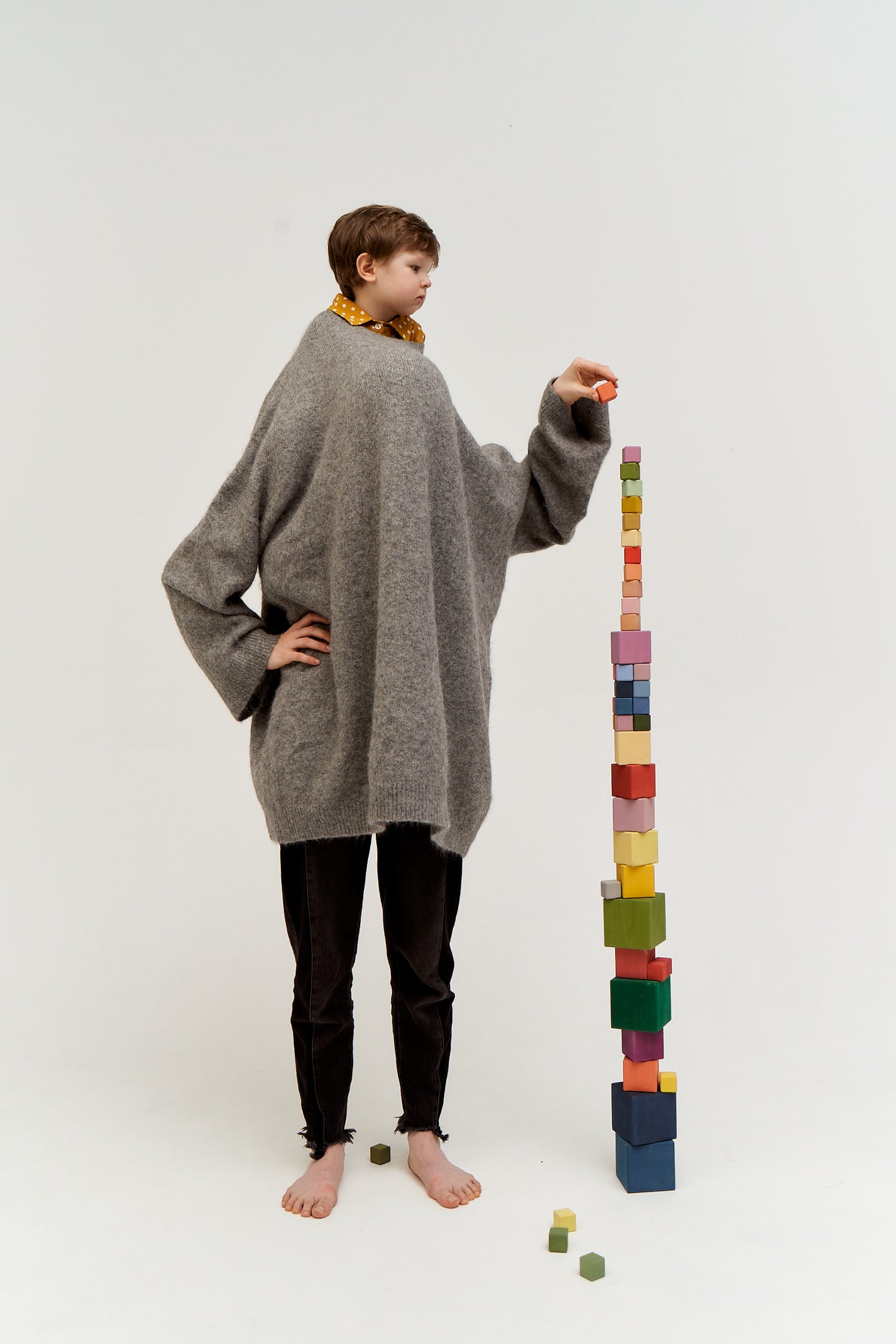Big Triple Cubes Set Colorful
