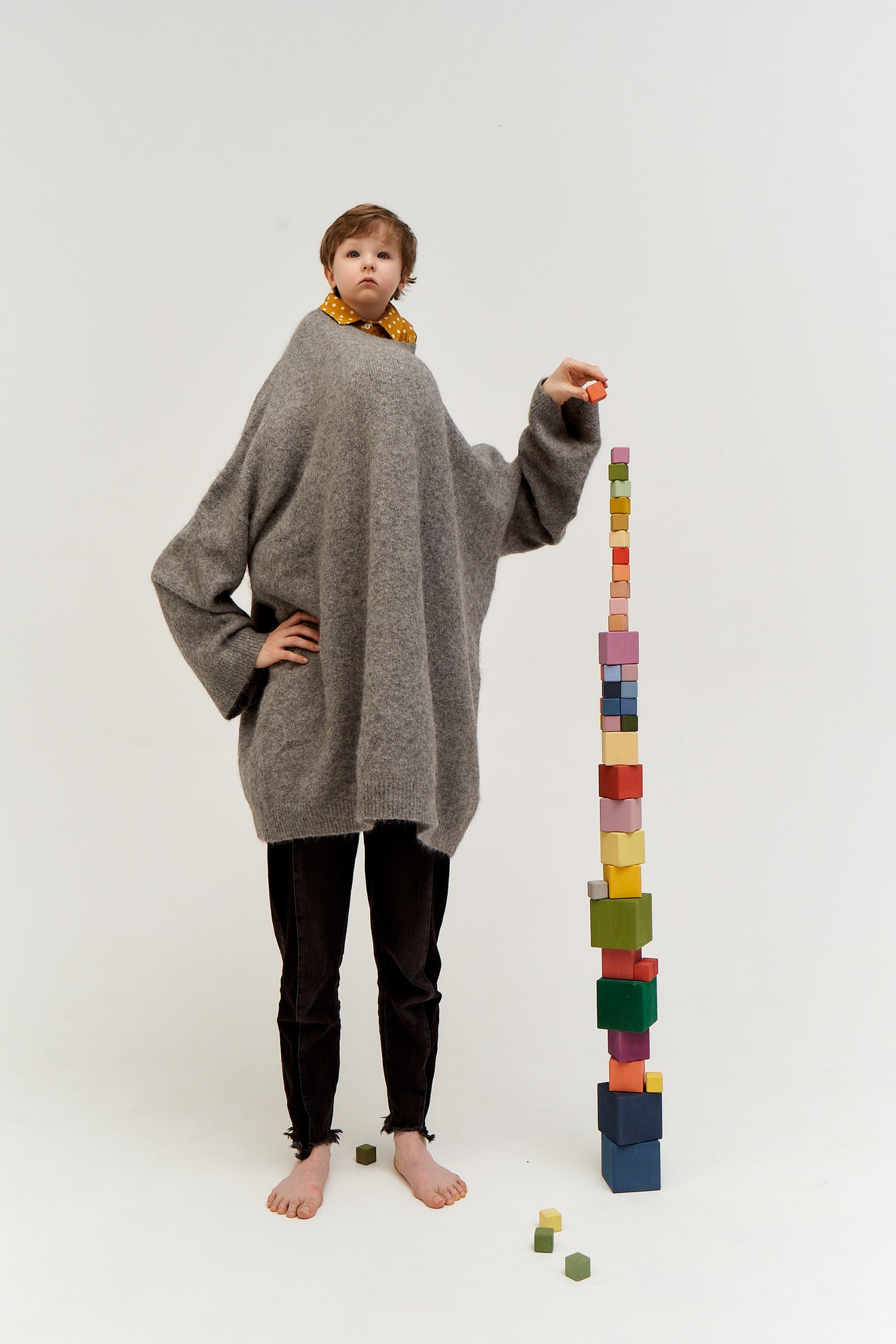 Big Triple Cubes Set Colorful