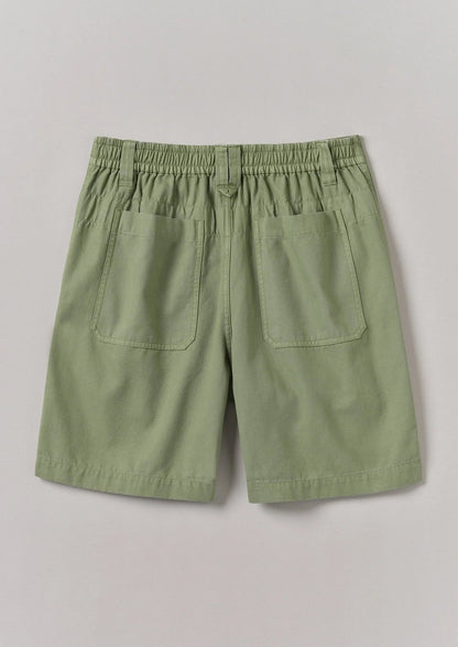 Rory Cotton Canvas Shorts Light Sage