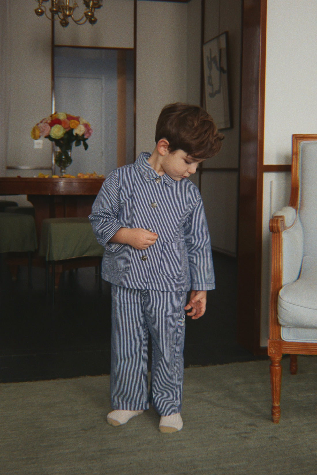 Luc Pants Blue Stripes