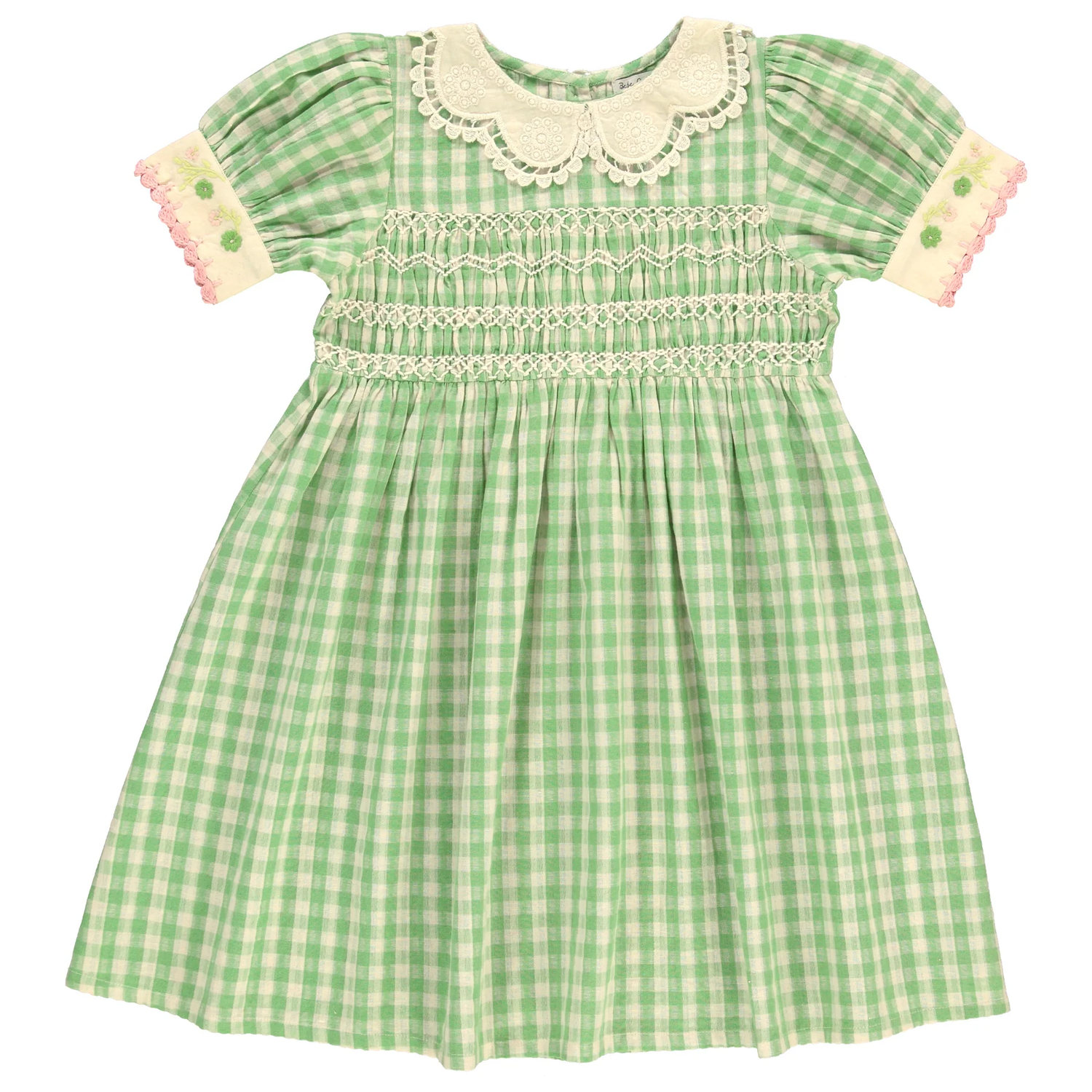 Tilia Dress - Green Gingham